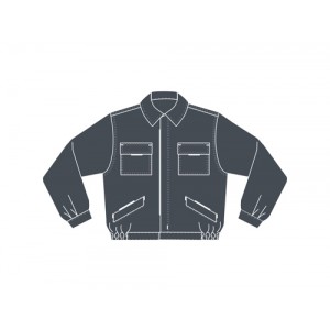 BLUSAO HR AB/FECHO B/CANETA CINZA * BLUSAO HR AB/FECHO B/CANETA CINZA *